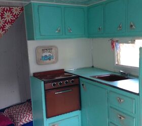vintage 1960s camper redo, Kitchen