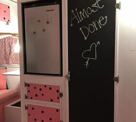 a glamper with a purpose, Chalkboard closet door