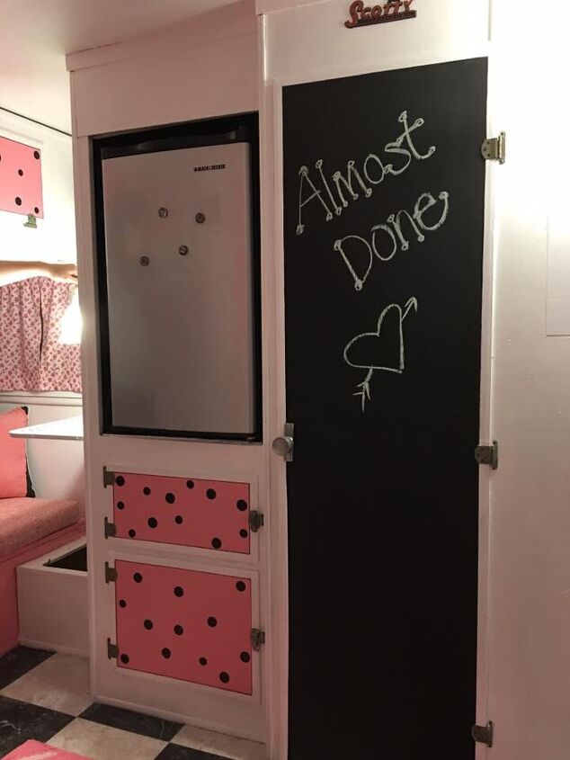 a glamper with a purpose, Chalkboard closet door