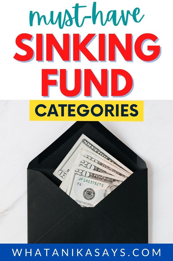 must have sinking fund categories on your monthly budget