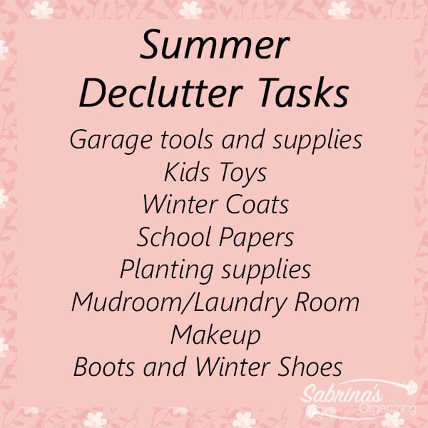 decluttering tasks by season to keep your home mess free, Summer Declutter Tasks