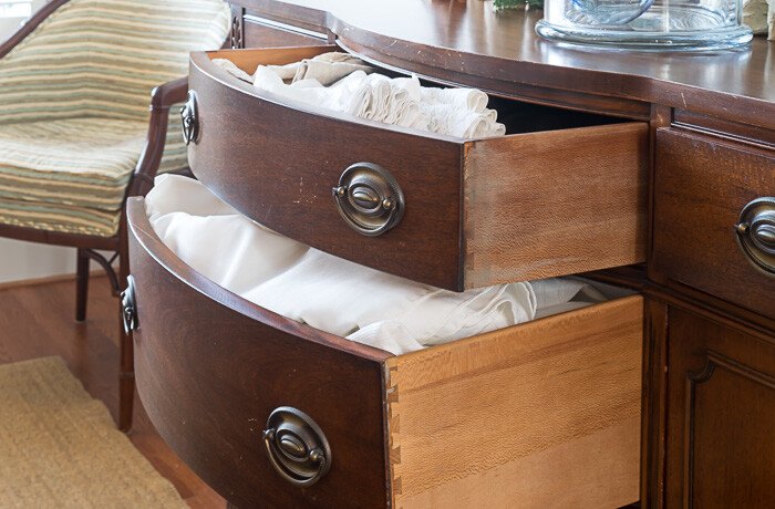 Table Linens Storage Easily Organize Table Linens | Simplify