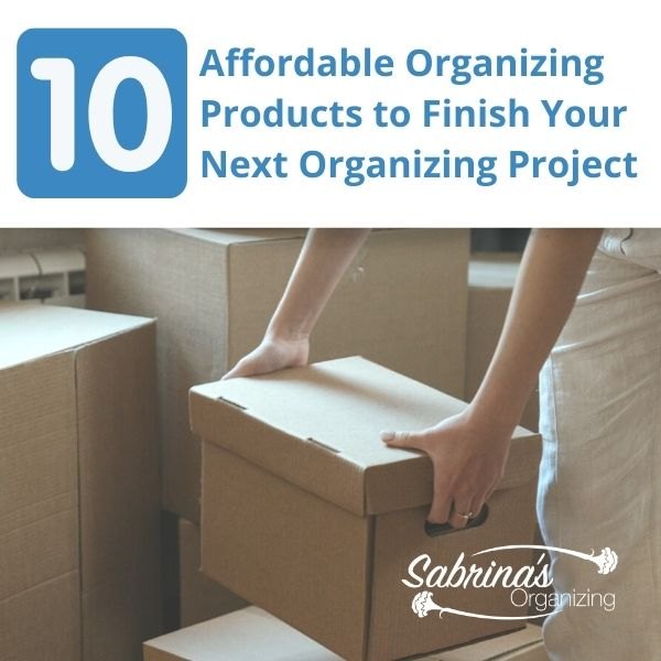 10 affordable organizing products to finish your next organizing proje
