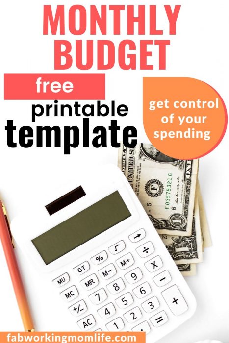 how to make a monthly budget like a boss with printable