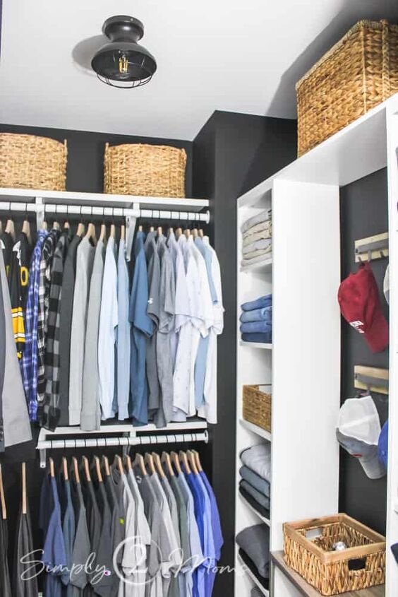 7 Quick Ways to Organize a Small Walk-in Closet | Simplify
