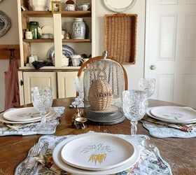 simple and thrifty spring decor ideas, spring tablescape