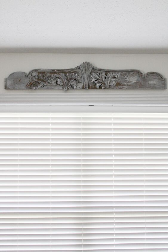 top 5 items to look for when thrifting, architectural salvage piece over window