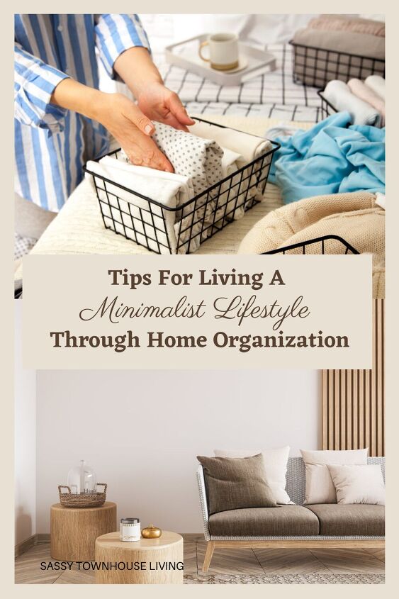 tips for living a minimalist lifestyle through home organization