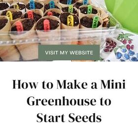 how to make a mini greenhouse from recycled materials