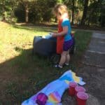 7 easy budget friendly activities for preschoolers, Moving on to painting the wagon