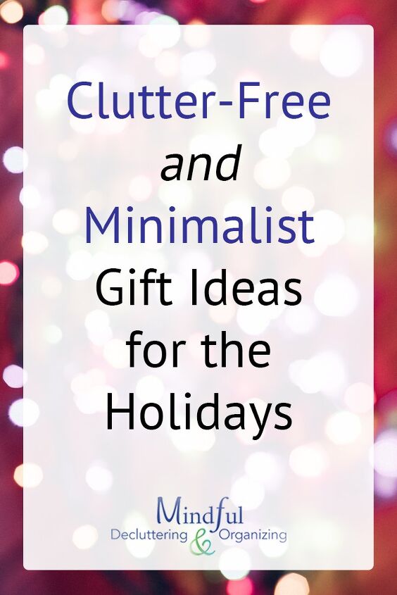 clutter free and minimalist gift guide