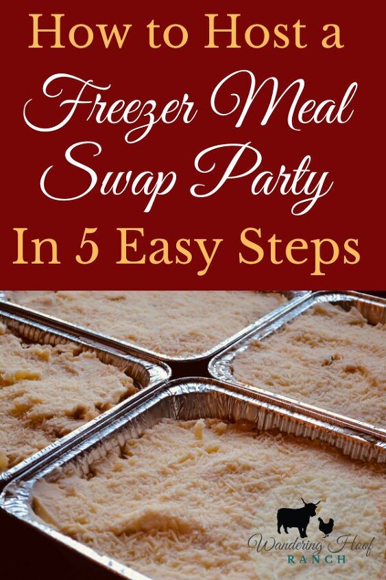 easy freezer meals host a meal swap