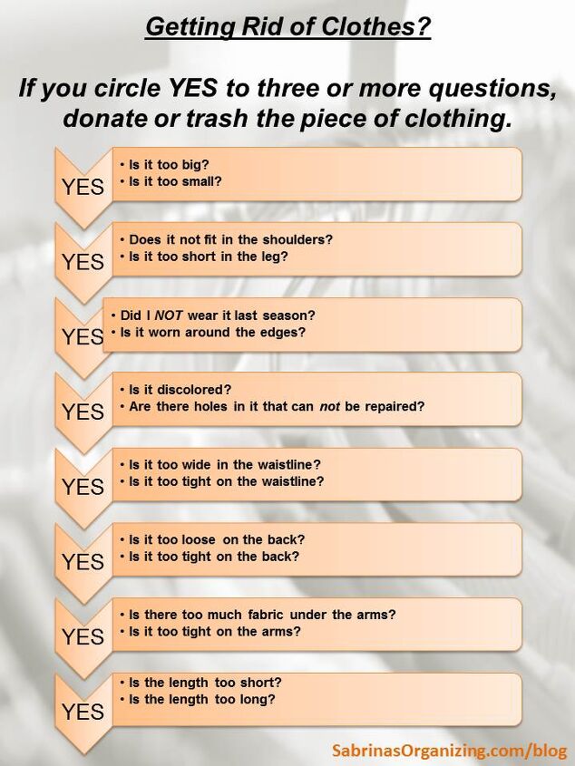 questions to ask yourself while purging your clothes
