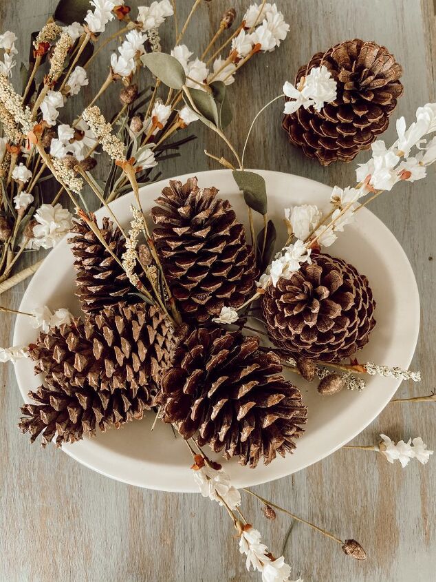 10 tips for free fall decorating, Copper colored pine cones are going to look so festive for fall