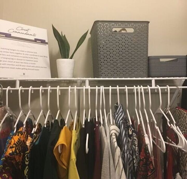 an organized closet based on the closet commandments