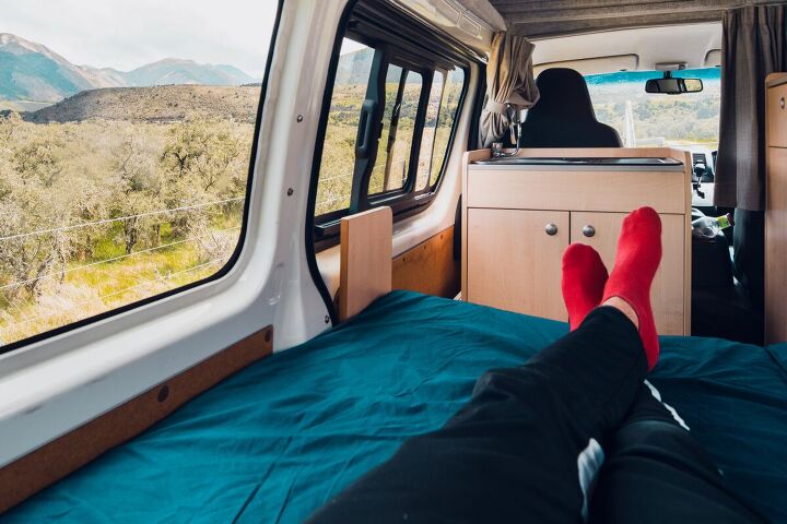 why this diy promaster is perfect for a travel nurse living in a van, Living in a van