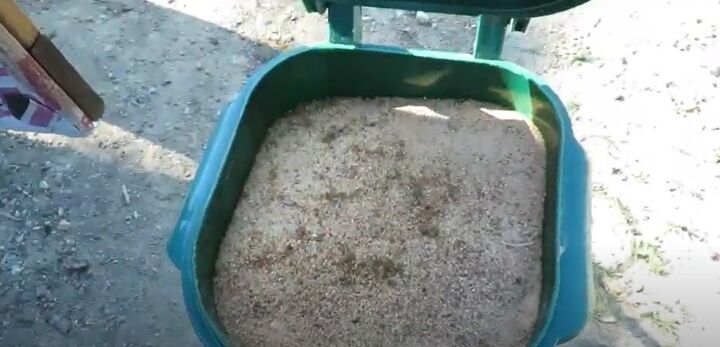 how to use clean a compost toilet for a tiny house on wheels, Barrel of sawdust