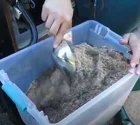 how to use clean a compost toilet for a tiny house on wheels, Mixing peat and sawdust