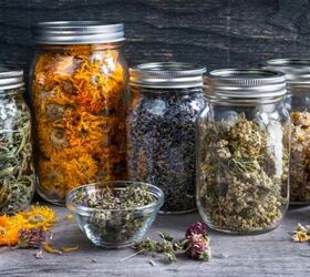 how to dry tea herbs from your garden