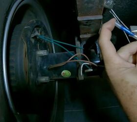 how to fix broken trailer brake wiring a step by step guide, Crimping the butt connector in place