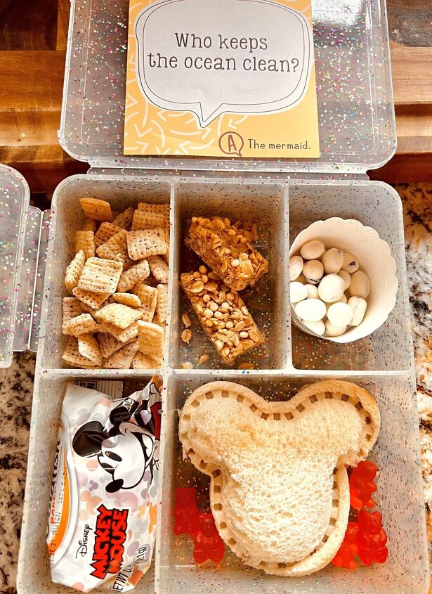 doing it on a dime back to school bento box lunch ideas on a budget, Potter Barn Kids Bento Box clear glitter