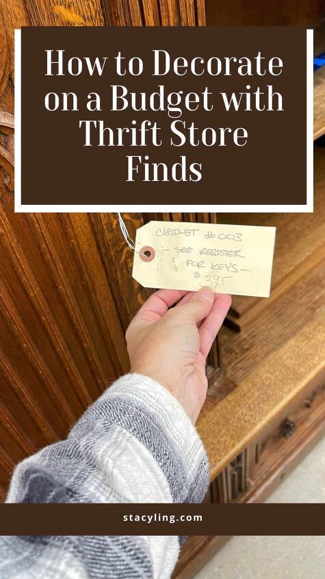 how to decorate on a budget with thrift store finds