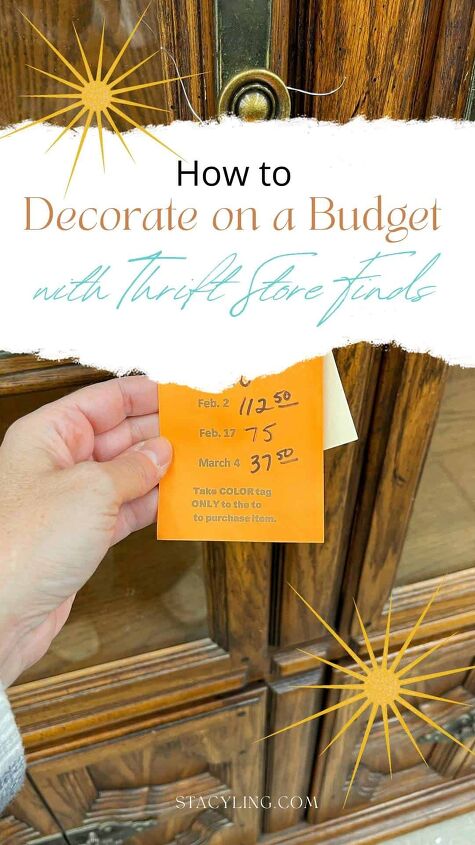 how to decorate on a budget with thrift store finds