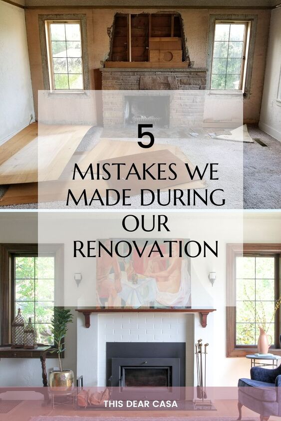 5 mistakes we made during our renovation