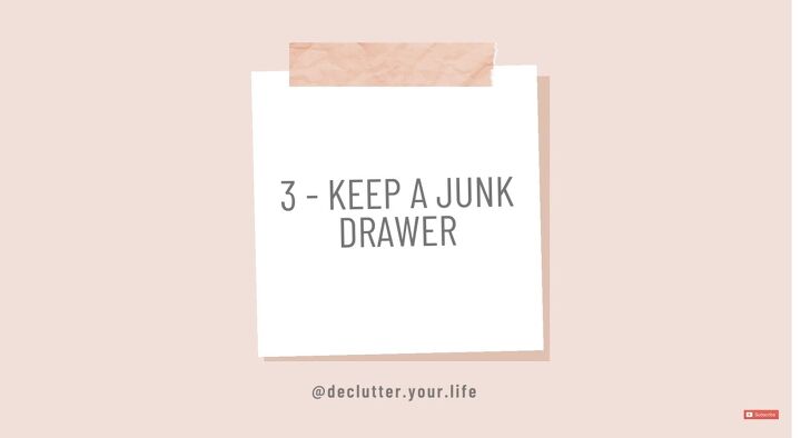 how to stay clutter free 10 top tips for keeping a decluttered home, Keep a junk drawer