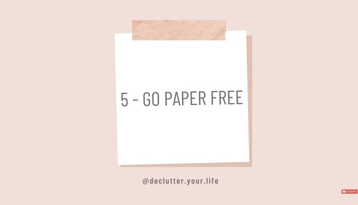 how to stay clutter free 10 top tips for keeping a decluttered home, Go paper free