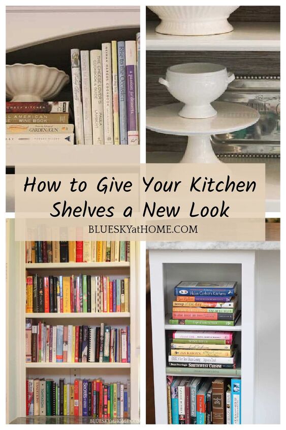 how to give your kitchen shelves a new look