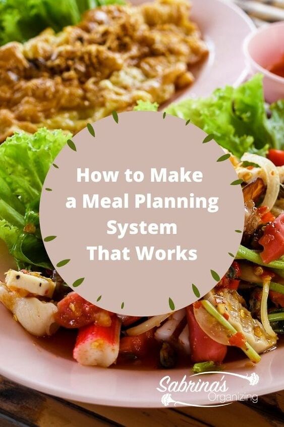how to make a meal planning system that works