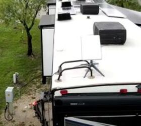 how to install starlink internet for rvs in a few simple steps, Securing the base with a clamp