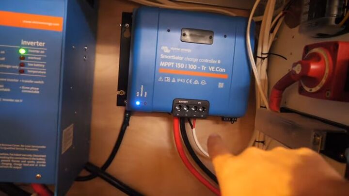 how to do a diy electric bus conversion take a skoolie off grid, Solar charge controller