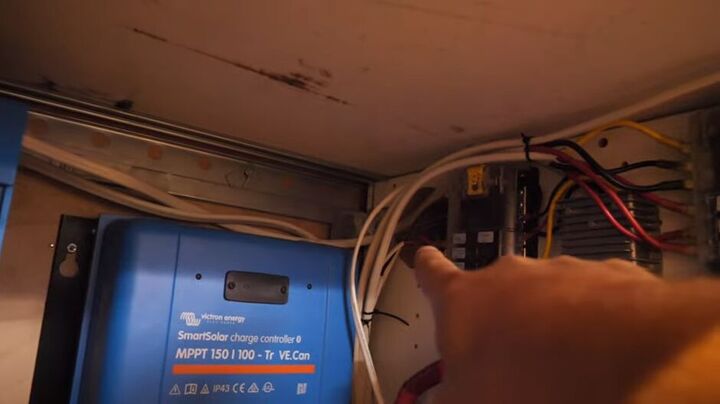 how to do a diy electric bus conversion take a skoolie off grid, Fan sucking the hot air through the cabinet
