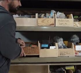 how to organize a workshop 8 simple efficient storage ideas, Cubbies for screws and nails