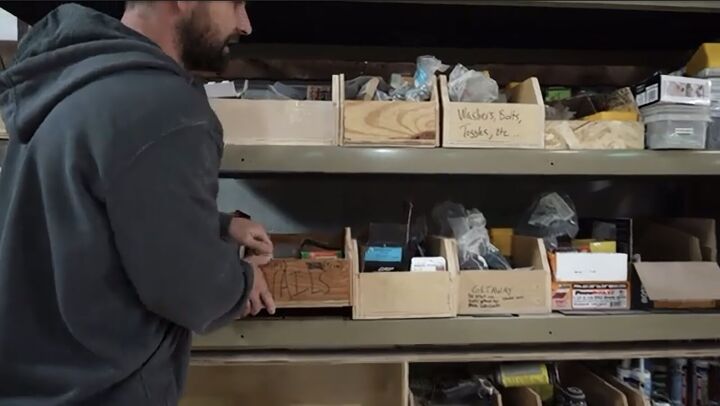 how to organize a workshop 8 simple efficient storage ideas, Cubbies for screws and nails