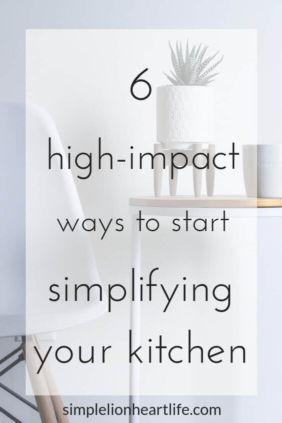 6 high impact ways to start simplifying your kitchen, Photo by Meraki Creative Co on Unsplash