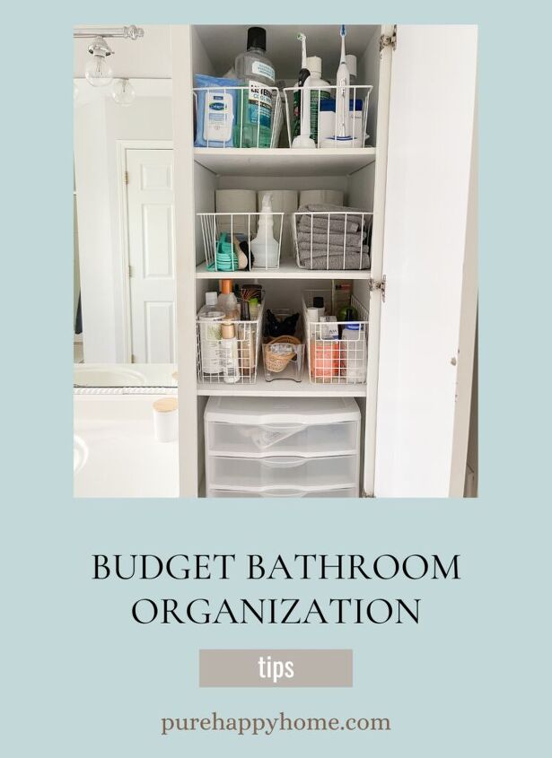 budget bathroom organization