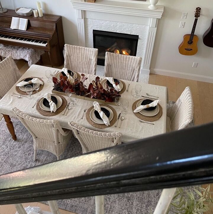 save money with a thrifted fall table setting