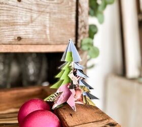 19 sustainable christmas craft ideas trends, Origami or Folded Paper Christmas Tree from Magazine Page