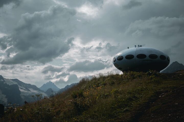 this ufo inspired futuro house is an homage to the 1970s, Renovated Futuro UFO house