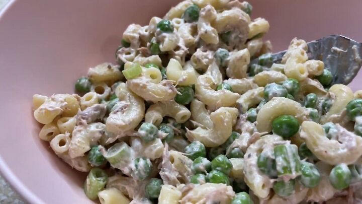 5 quick easy canned tuna recipes for cheap high protein meals, Tuna pasta salad recipe