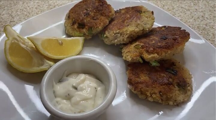 5 quick easy canned tuna recipes for cheap high protein meals, Tuna cakes recipe