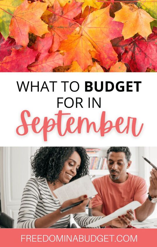 what to budget for in september