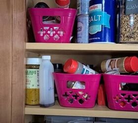 top 3 pantry organization hacks for food storage fridge spices, Baskets for spices