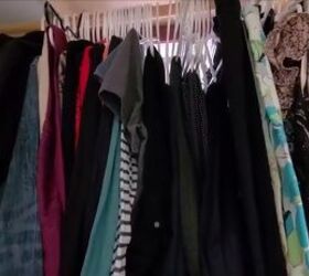 how to simplify your wardrobe organization minimalist essentials, Simplified clothes closet