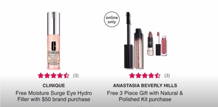 how to save money at ulta 12 hacks for buying makeup beauty items, Free gifts with purchase items