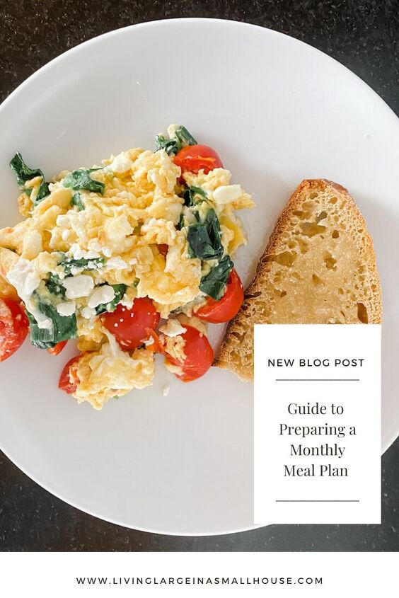 guide to preparing a monthly meal plan