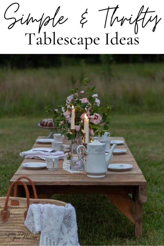 thrifty tablescape ideas for a stunning table
